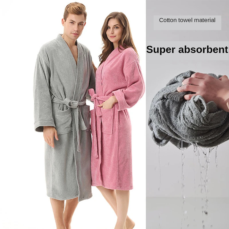 Material Double-sided Terry Cotton Yukata Multi-needle Kimon