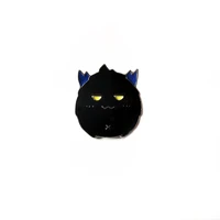 enamel brooch anime black devil pins for backpacks clothes cute badges for men kids jewelry gift wholesale