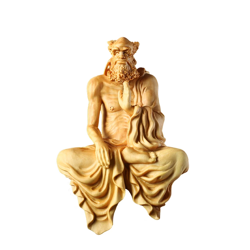 Фигурки Дхармы 8 17 см резьба из самшита для дома фэн шуй резные поделки деревянная