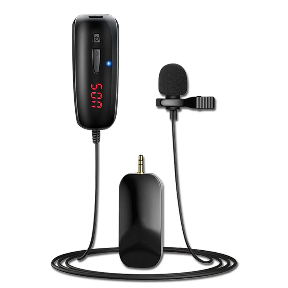 

Dpower UHF Lavalier Lapel Wireless Microphone Recording Vlog Youtube Live Interview For Iphone Ipad PC Android DSLR microphone