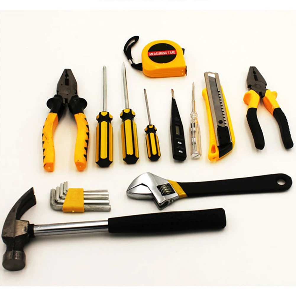 

Basic Tool Box DIY Set Home Tool Kit with Screwdrivers Storage Box for Household DIY Hardware Manual Combination Toolbox Nice