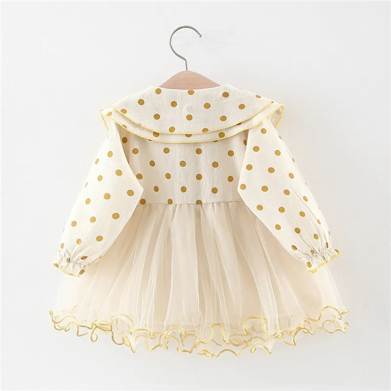 Платье для маленьких девочек Новинка 2019 года Брендовое платье с круглым вырезом