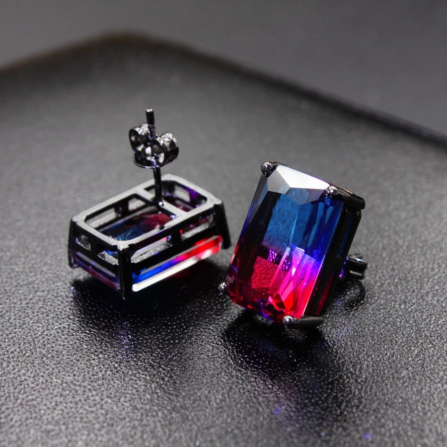 Женские наборы ювелирных изделий роскошные Геометрические Квадратные для