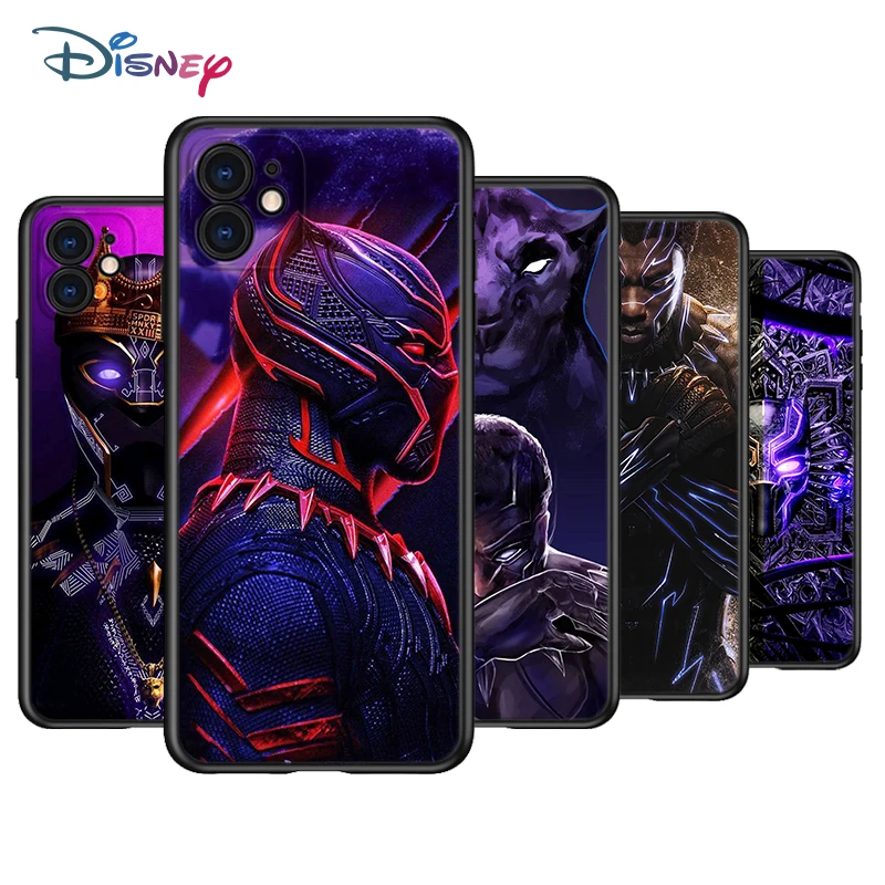 С героями комиксов Марвел черный пантера силиконовый чехол для Apple IPhone 12 11 Pro XS MAX XR