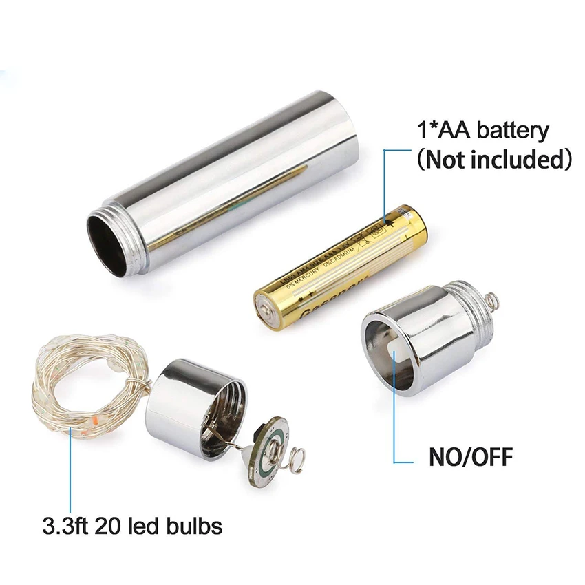 СВЕТОДИОДНАЯ Гирлянда в форме пробки для винных бутылок медный провод
