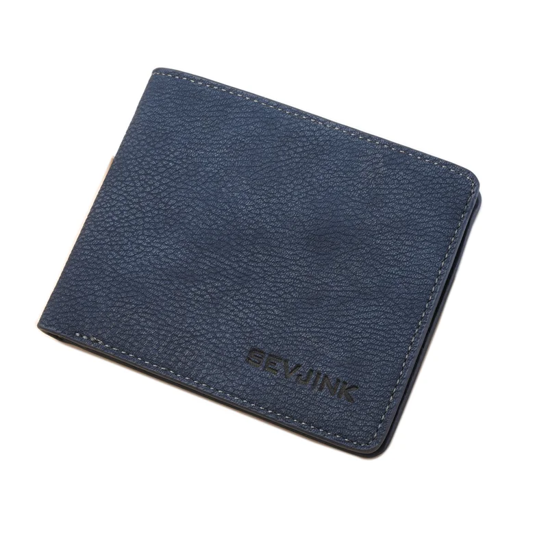 Мужской кошелек кожаный короткий коричневый кредитная карта тонкий милый