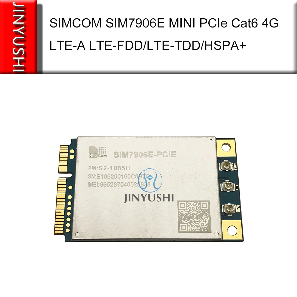 SIMCOM SIM7906E Mini Pcie cat6 4G LTE-A 300M Multi-Band LTE-FDD/LTE-TDD/HSPA+ GNSS wireless M2M module SIM7906E-PCIE