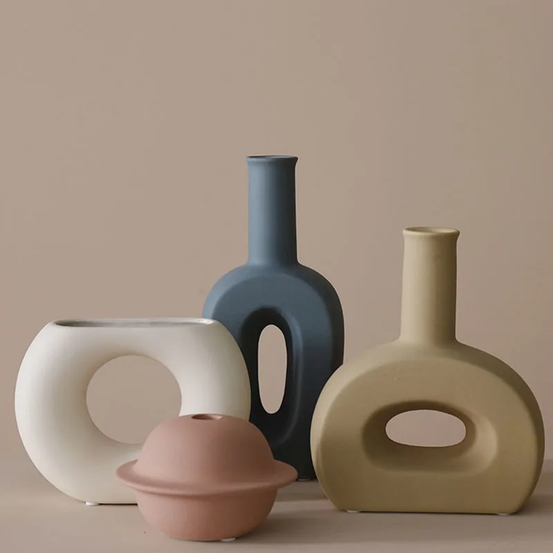 Strongwell скандинавские нестандартные Круглые разноцветные керамические вазы ваза