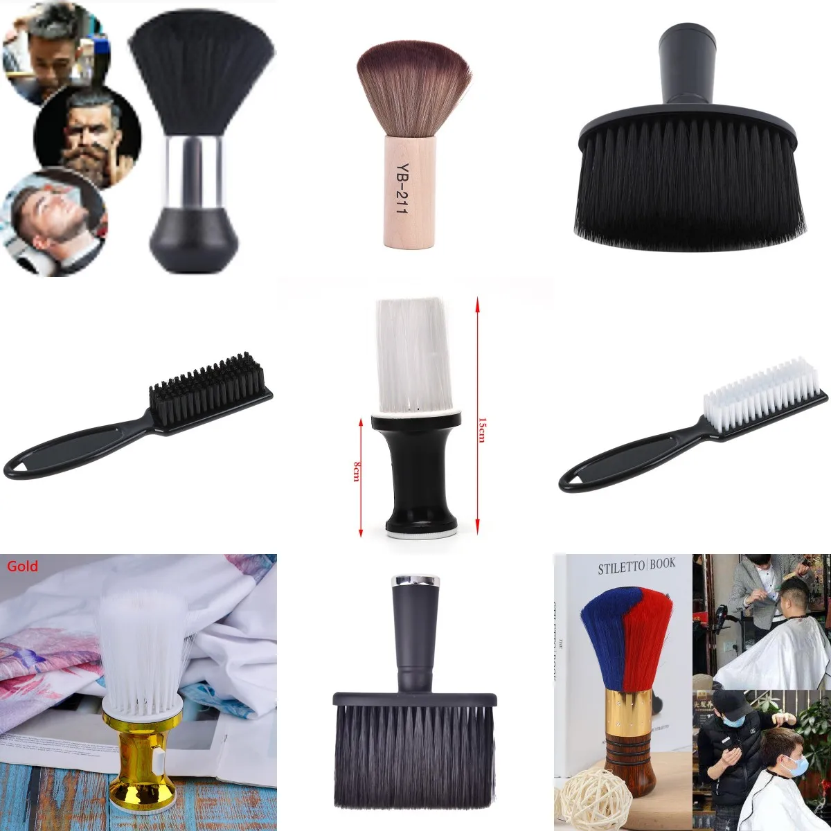 

Neck Duster Brush Barbers Hair Cutting Salon Stylist Hairdressing Barber Hair Clean Hairbrush Hairdressing Styling Makeup Tool