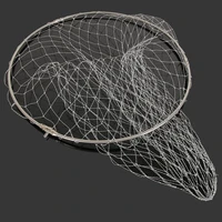 folding fishing brail landing net head foldable nets depth landing dip accessories ha