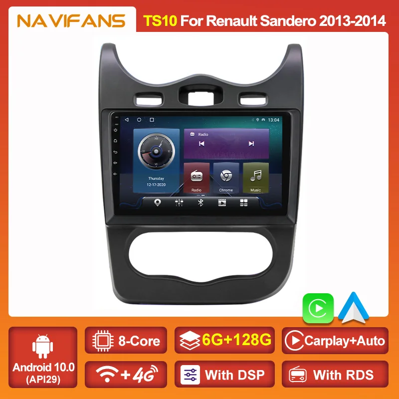 Автомобильный мультимедийный плеер 2 Din с сенсорным экраном IPS 6 + 128G Android 11 радио