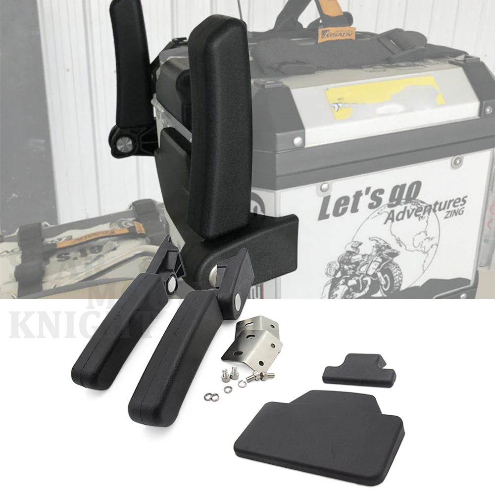 

New F800GS Rear Box Passenger Armrest + Back Pad Rear Saddlebag Trunk Sticker for BMW F 800 GS ADV / R 1200 GS Adv