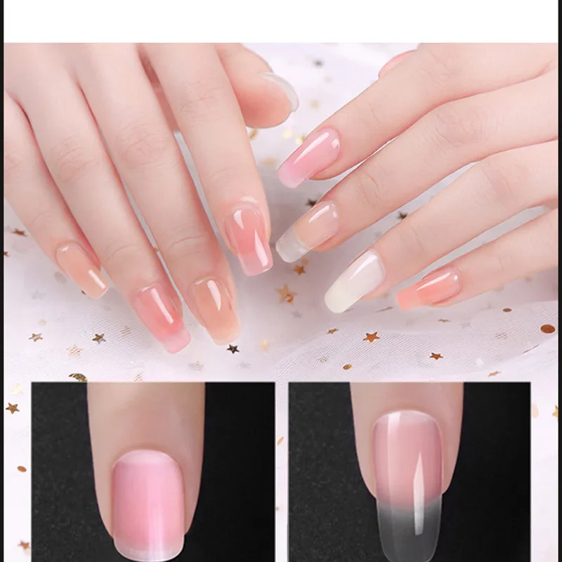 30 мл полигель для наращивания пальцев кристально-желе нейл-арта камуфляж Твердый