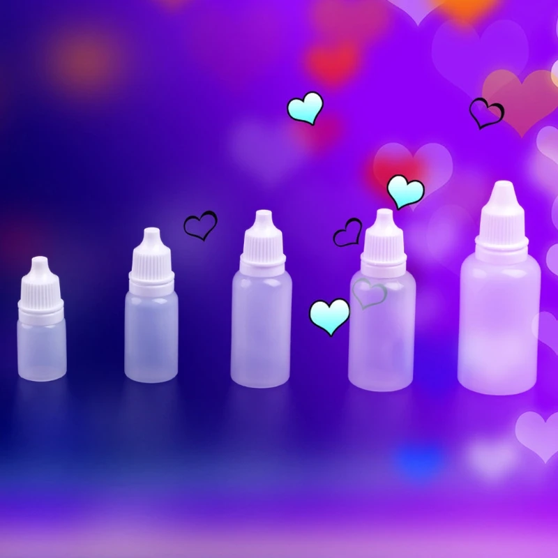 5ml-30ml Needle Tip Empty Plastic Squeezable Liquid Dropper White Bottles Case | Красота и здоровье