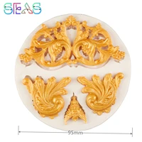 hot european relief lace mold fondant cake molds chocolate mould for the kitchen baking silicone decoration