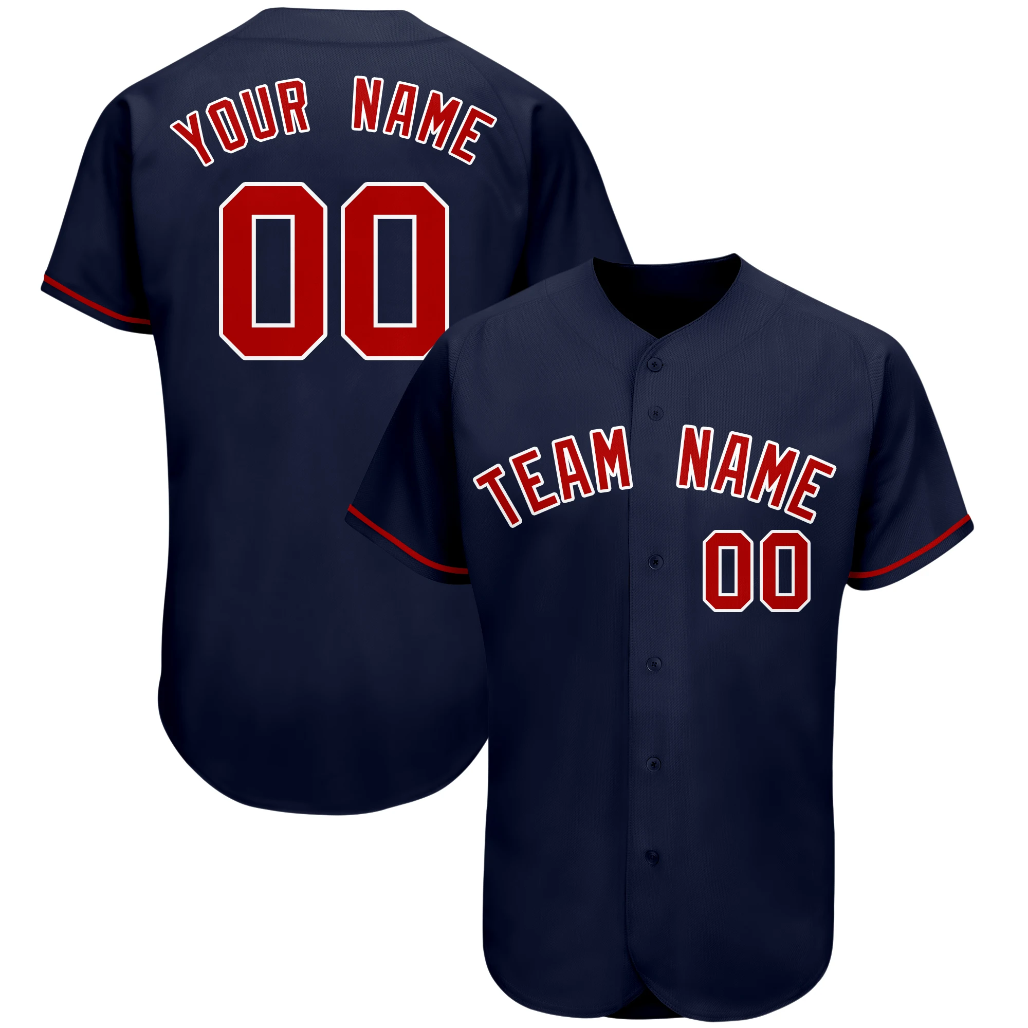 Personalized Custom Baseball Shirt Sublimation Stitched Team Name Number Baseball Jersey Outdoor Softball Game Training Men/Kids