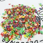 1000 шт.упак. 3D фруктовые Ломтики для дизайна ногтей слайм фруктовый Шарм наполнитель костюм для блеска для губ Diy Украшение ногтей TSLM1