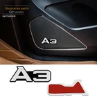 4 шт., декоративные наклейки на автомобильные аудиосистемы для Audi A3 8p 8v 8l