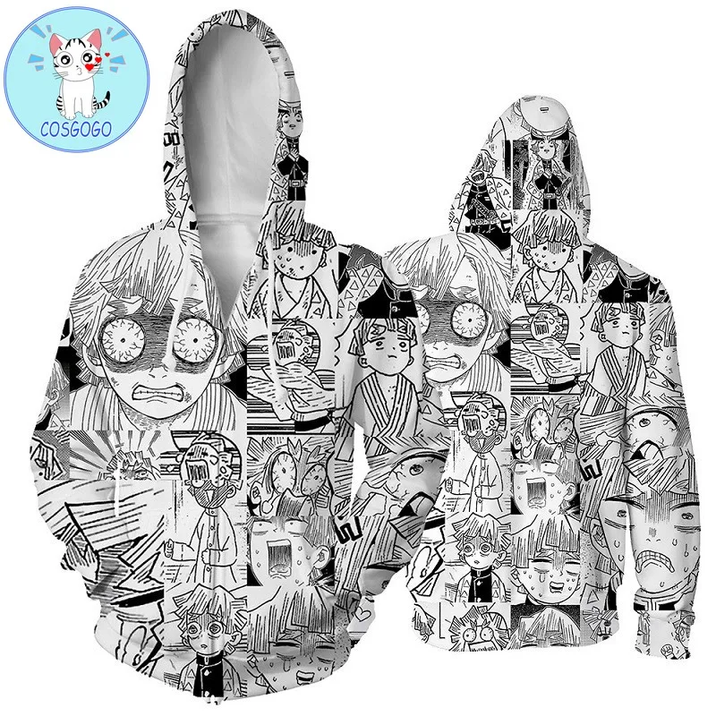 

Толстовка COSGOGO с капюшоном «рассекающий демонов», куртка унисекс, Повседневная Толстовка, костюм аниме, пальто, мужские толстовки, свитшоты для мальчиков с японским аниме