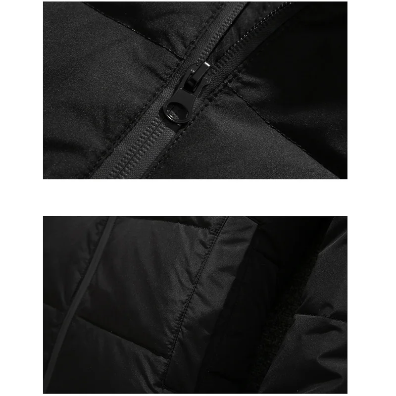 Winter Jacket Men Coat Casual Autumn Stand Collar Puffer Thick Hat White Duck Parka Male Men's Winter Down Jacket For Men Style