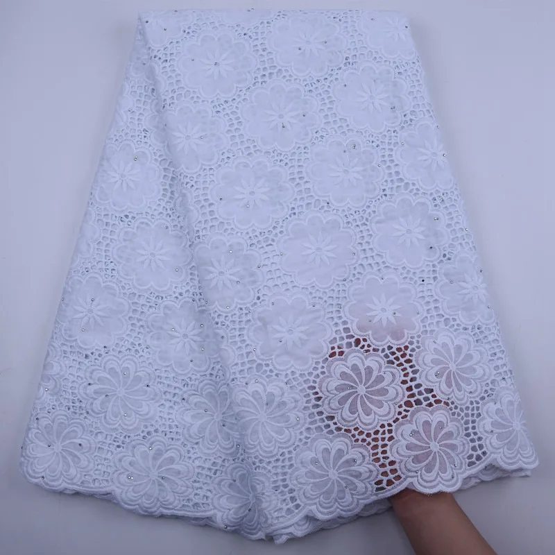 

Pure White African Lace Fabric 2020 High Quality Lace Swiss Voile Lace In Switzerland Nigerian Lace Materials For Women S1822
