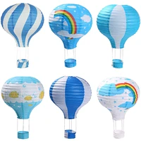 6 pcs hanging hot air balloon paper lanterns set reusable party decoration birthday wedding christmas party decor gift 16 inch