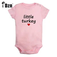 little turkey thanksgiving baby boys fun rompers baby girls cute bodysuit infant short sleeves jumpsuit newborn soft clothes