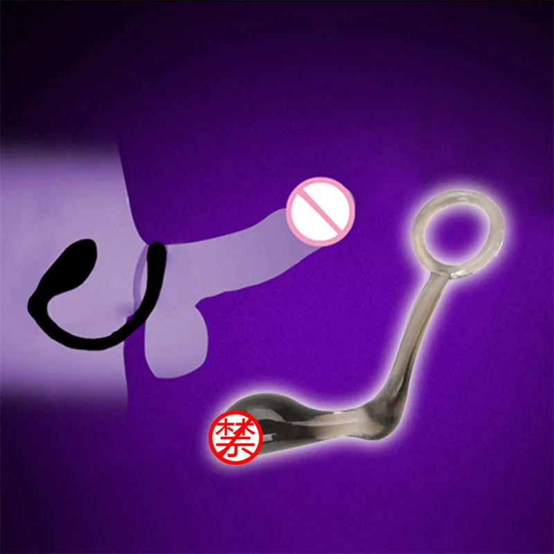 Мужской мягкий силиконовый массажер простаты кольцо для ануса анальная пробка