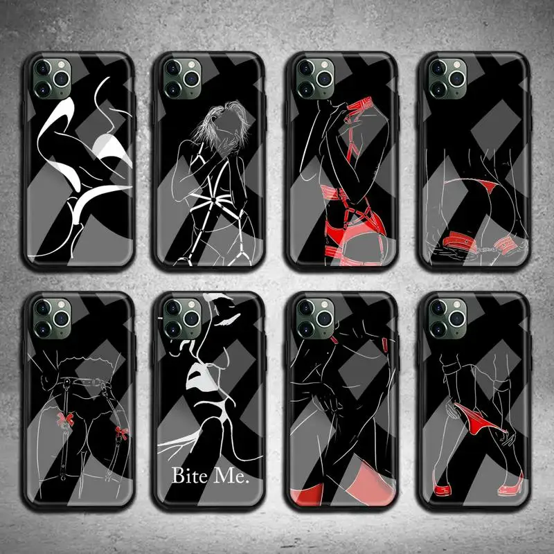 Чехол для телефона с изображением сексуальной женщины боди линия поцелуй