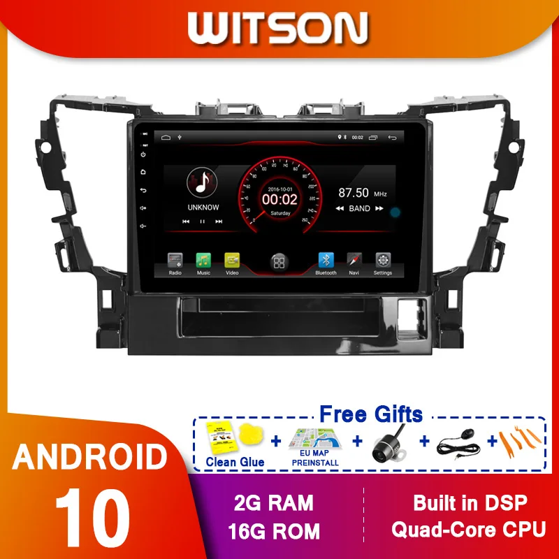 WITSON FULL HD сенсорный экран Android 10 0 Восьмиядерный Автомобильный GPS мультимедийный