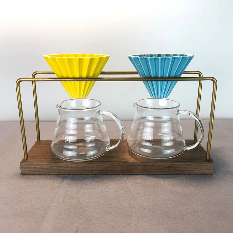 Эспрессо кофе фильтр воронка цветы керамическая кофейная чашка оригами