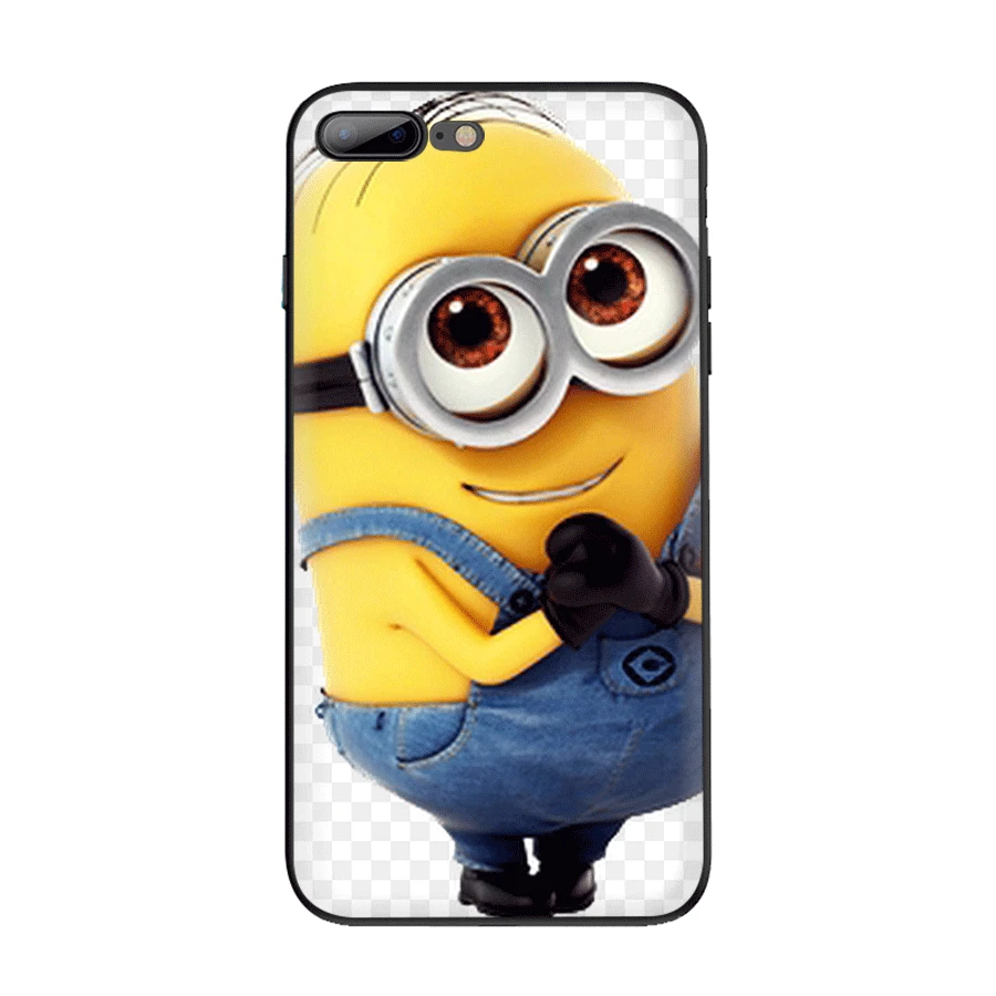 Чехол для iPhone 7 8 6 6s Plus 11 Pro XR X XS Max Роскошный чехол милые Миньоны из мультфильма |