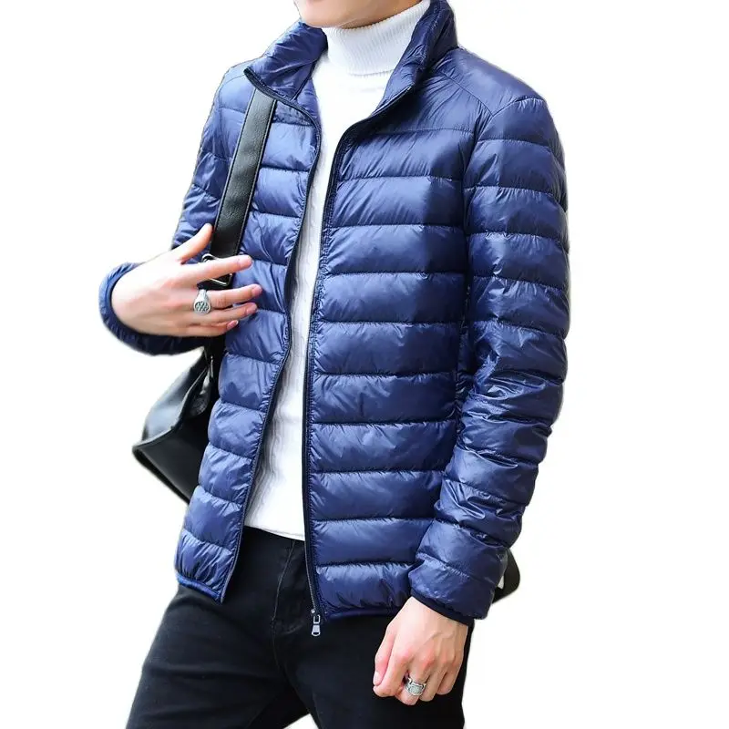 Зимние мужские пальто с длинным рукавом приталенная дизайнерская мужская куртка