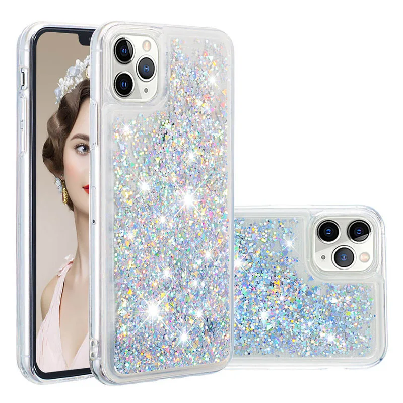 ТПУ динамический жидкостный Мягкий силиконовый чехол для iPhone 11Pro max Xr XS 6 Чехол для samsung S8 S9PLUS S7Edge Note 10 PRO 8