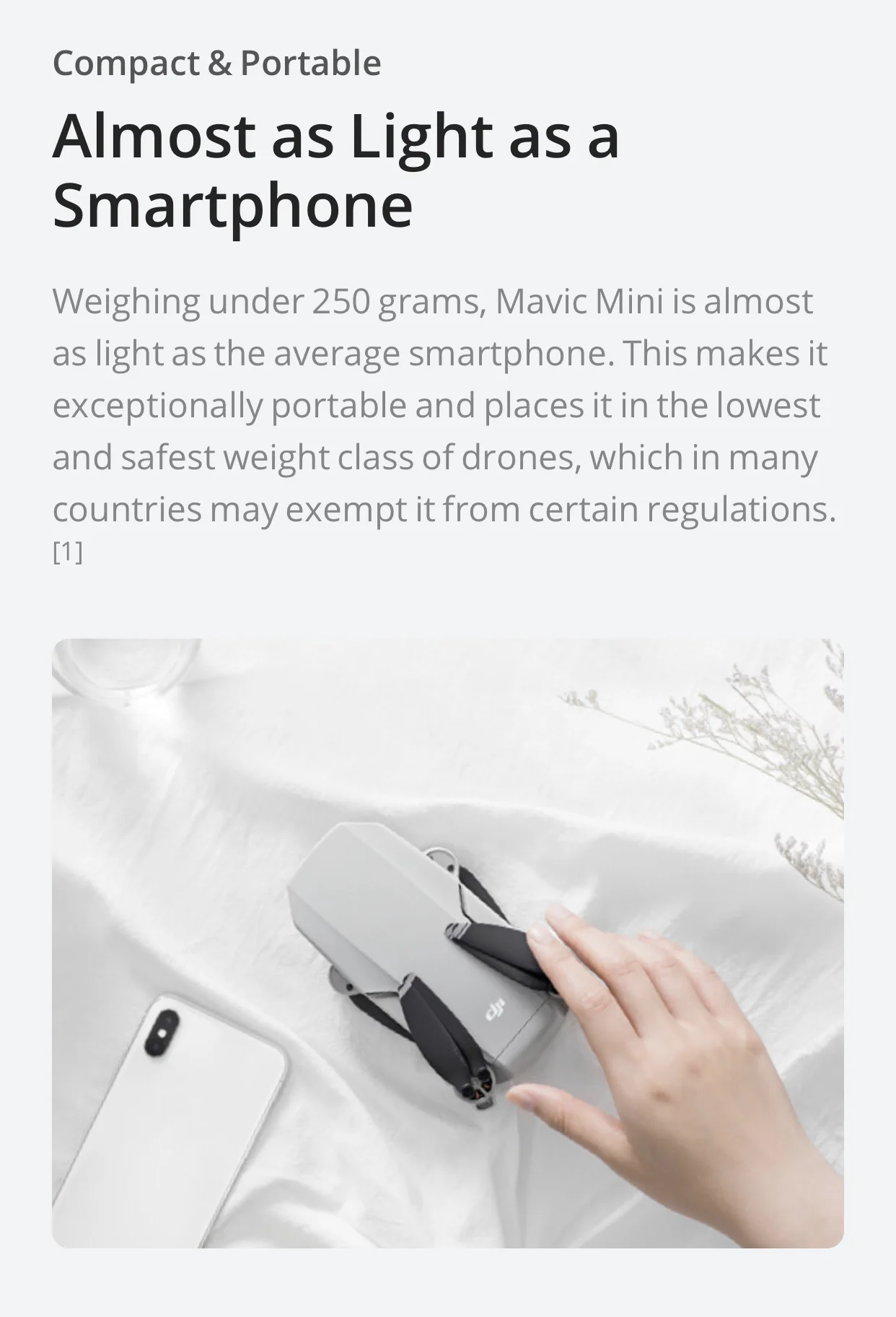 DJI Mavic мини-Дрон с 2,7 k камерой время полета 30 минут вес 249 г в