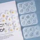 DIY смолы кристалл эпоксидной формы маленькие цветы украшения литья силиконовые формы 54DC