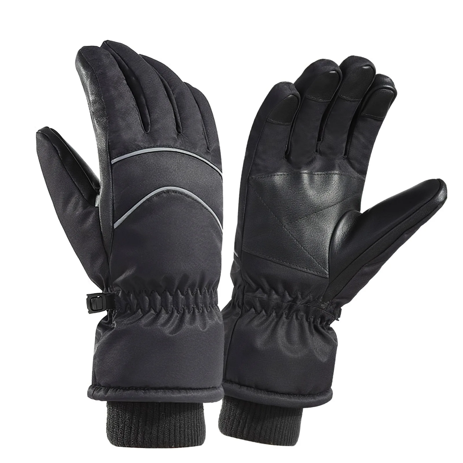 

Одна пара, зимние лыжные перчатки, многофункциональные водонепроницаемые термоперчатки, ветрозащитные теплые перчатки для активного отды...
