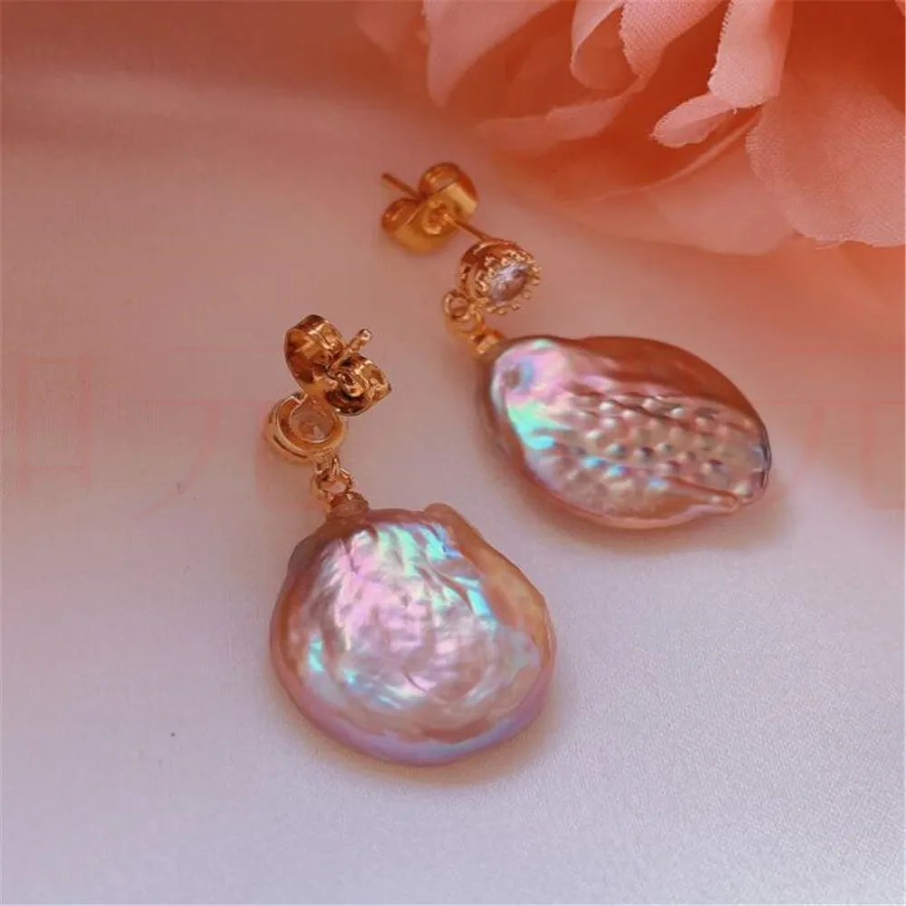 

Natural Pearl gold Earrings eardrop 18K Chain girl Gift Lucky Diy Halloween VALENTINE'S DAY Mother's Day FOOL'S DAY Beautiful