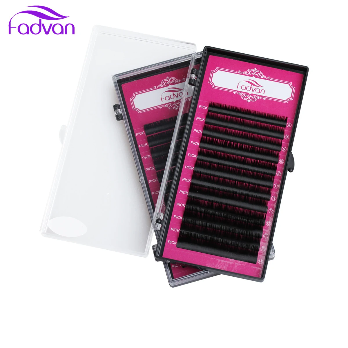 3 Чехол/набор удлинитель ресниц Натуральные Шелковые ресницы длинные