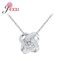 flower leaf necklaces 100 925 sterling silver pendant for women short choker chain link wedding engagement unique jewelry