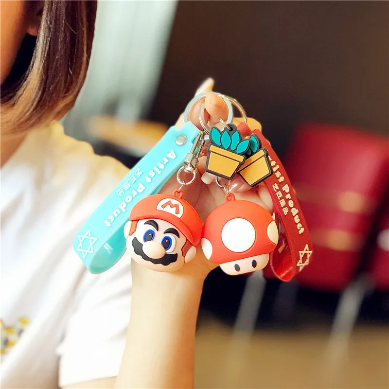 

Super Anime Key Chain PVC Figure Keyring Cute Toy Keychain Keyholder Birthday Gifts Boy Women Christmas Gift Hot New Charm