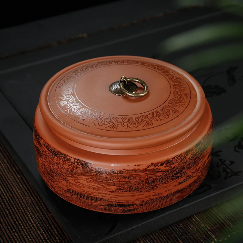 Коробка для хранения чая Puer в китайском стиле коробка с узором из натуральных