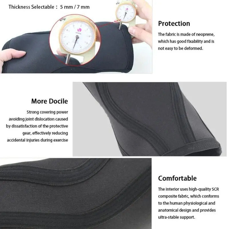 2 шт. неопреновые протекторы для колена 7 мм|Налокотники и наколенники| |