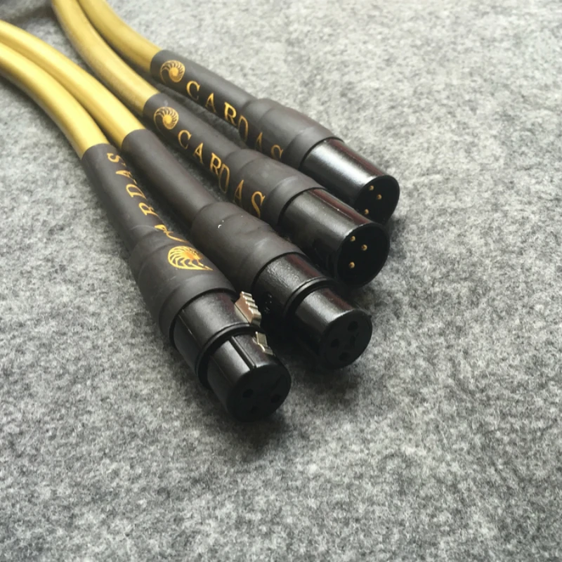 Сбалансированный кабель XLR Hexlink золотистый 5-C с золотистым покрытием для передачи