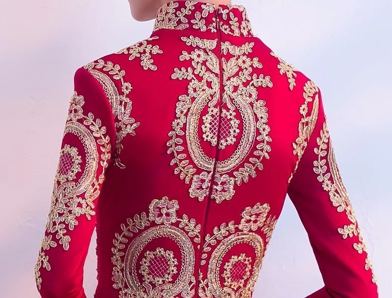 Современное китайское свадебное платье, черное, Cheongsam, Сексуальные Восточные воротники, традиционное вечернее платье, Qipao, длинное, с вышивкой, Vestido Chino