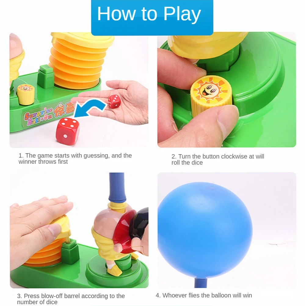 

Cartoon Inflation Balloon Car Toy Inertial Power Balloon launcher Parent Child Interactive Games Fun Toys for Kids Boy Girl Gift