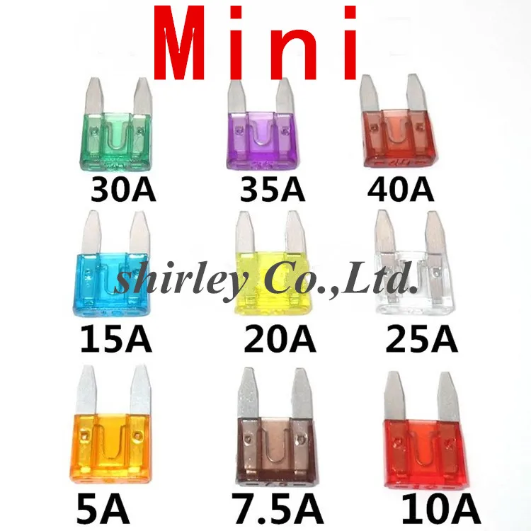 Предохранитель автомобильный Mini Micro Стандартный/средний плавкий лезвие 2A 3A 5A 7.5A