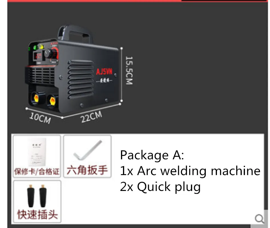 

New 220V Adjustable 20A-225A 4200W Handheld IGBT Inverter Arc Welder-Welding Machine Digital Display Mini Portable Welding Tool