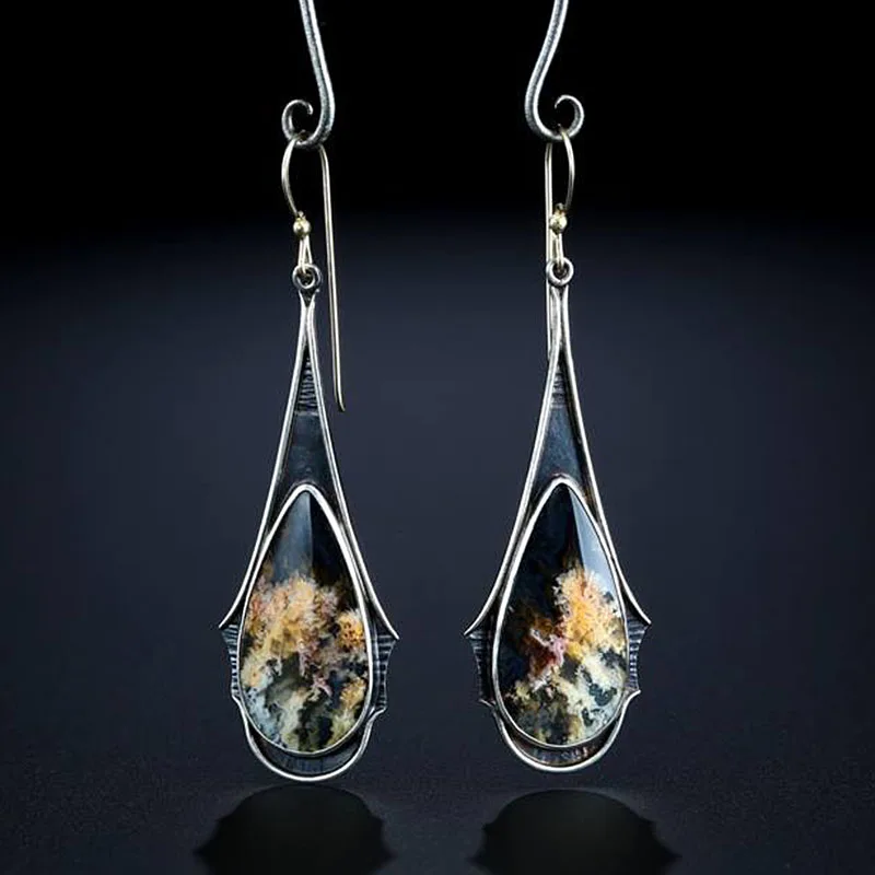 2022 винтажные этнические висячие серьги с крючком для женщин женские полимерные