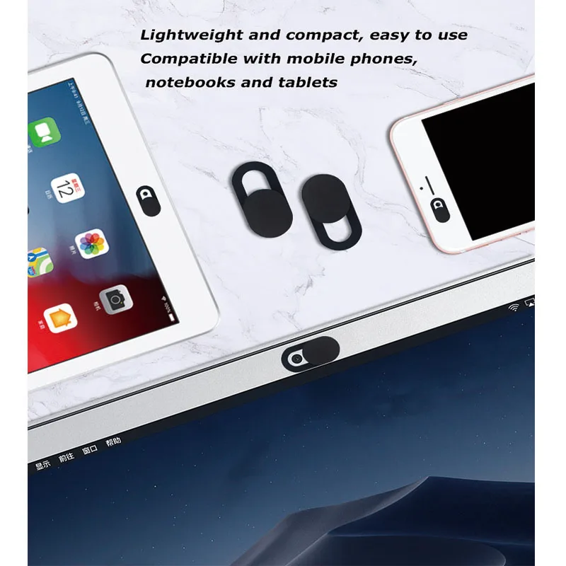 Универсальный антишпионский чехол для веб камеры магнитный слайдер затвора